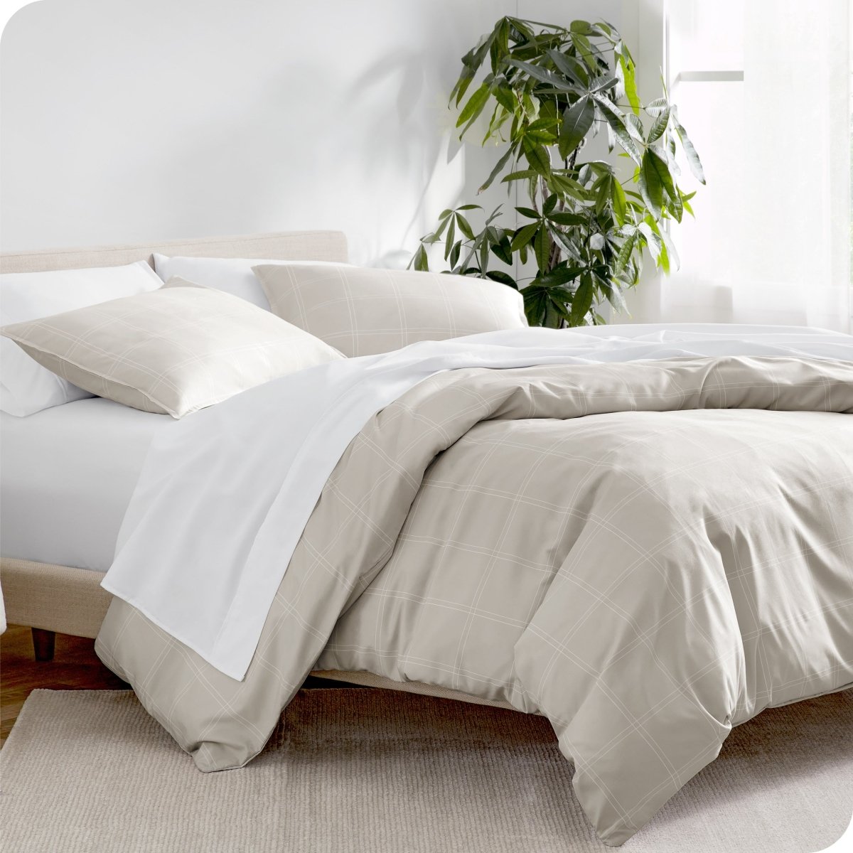 Microfiber Duvet Cover & Sham Set - Prints - Bare Home