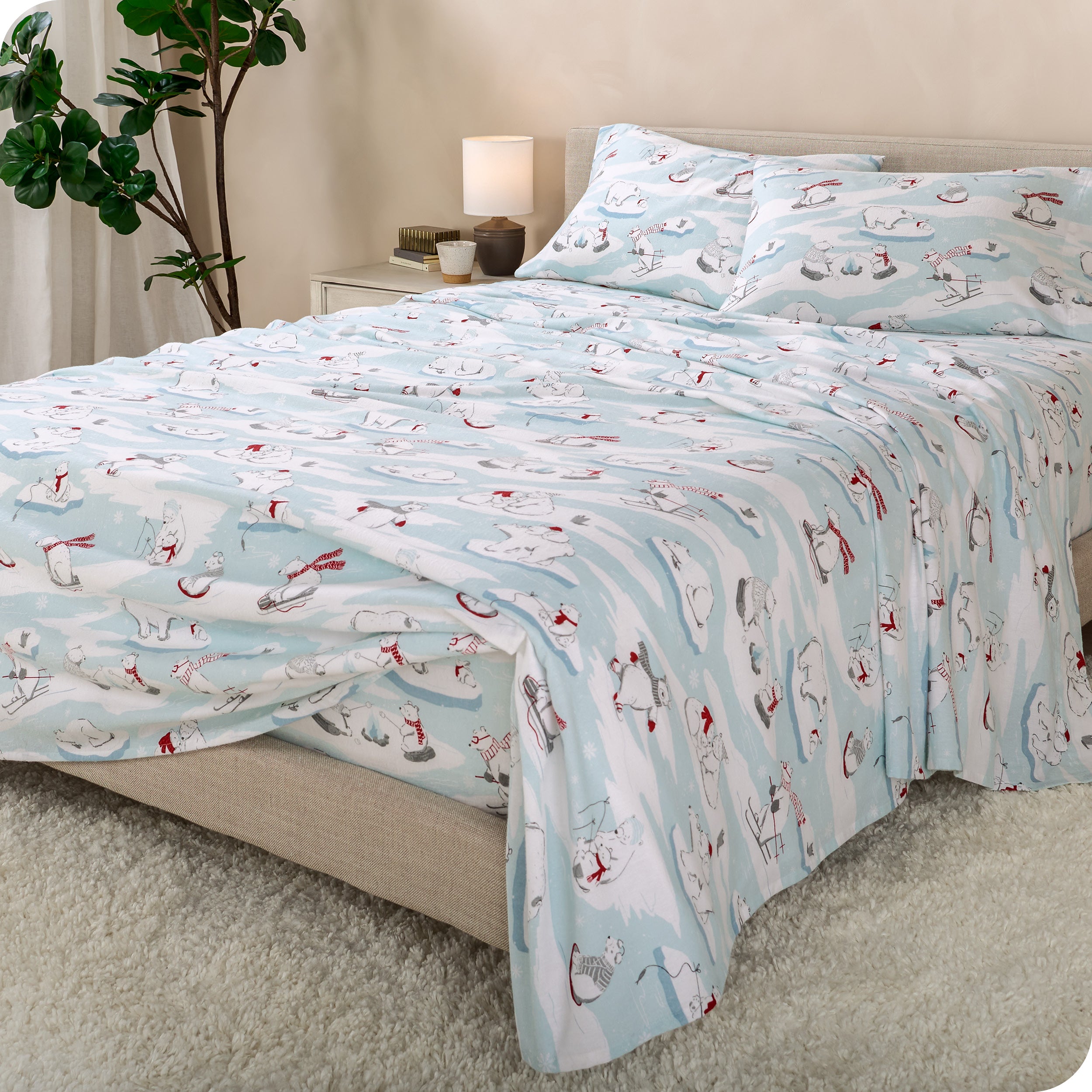 Cotton Flannel Sheet Set - Prints
