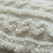 Cable Knit Faux Shearling Blanket