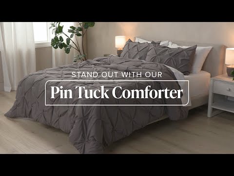 Down Alternative Pintuck Comforter Set