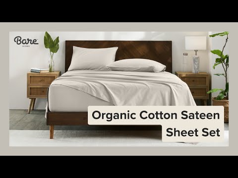 Organic Cotton Sateen Sheet Set