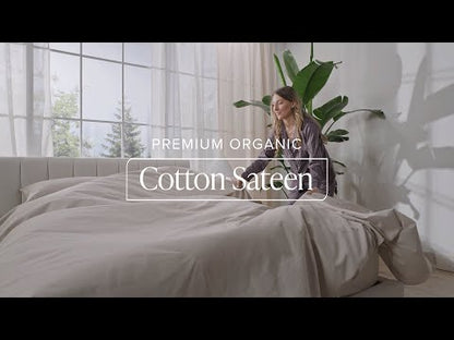 Organic Cotton Sateen Fitted Sheet