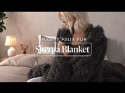 Shaggy Faux Fur Sherpa Blanket