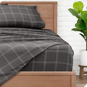 Print Microfiber Hydro - Brushed Sheet Set - Twin XL - Bare Home
