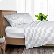 Print Microfiber Hydro - Brushed Sheet Set - Twin XL - Bare Home