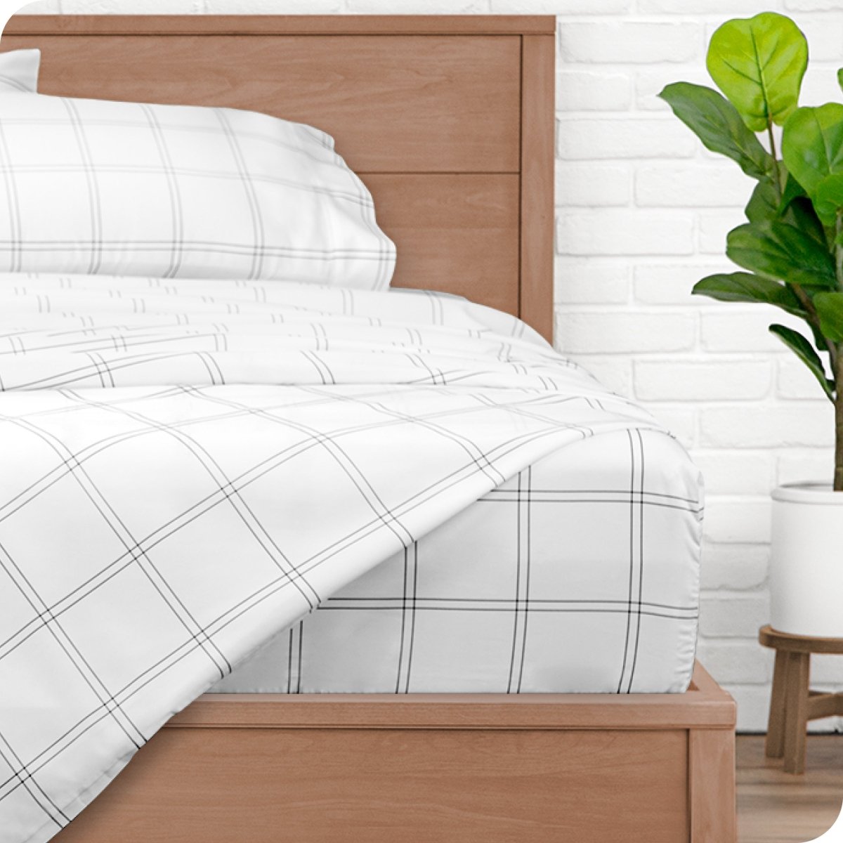 Print Microfiber Hydro - Brushed Sheet Set - Twin XL - Bare Home