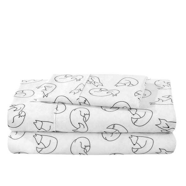 Print Microfiber Hydro - Brushed Sheet Set - Twin XL - Bare Home
