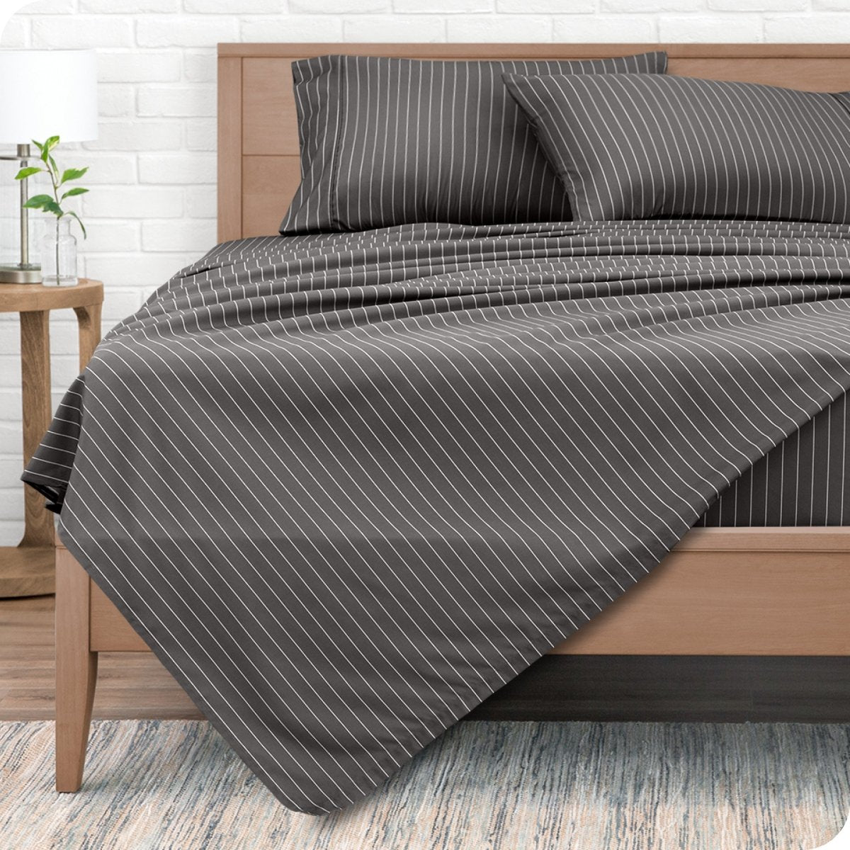 Print Microfiber Hydro - Brushed Sheet Set - Twin XL - Bare Home