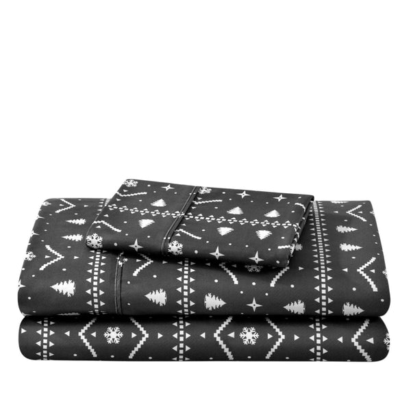 Print Microfiber Hydro - Brushed Sheet Set - Twin XL - Bare Home