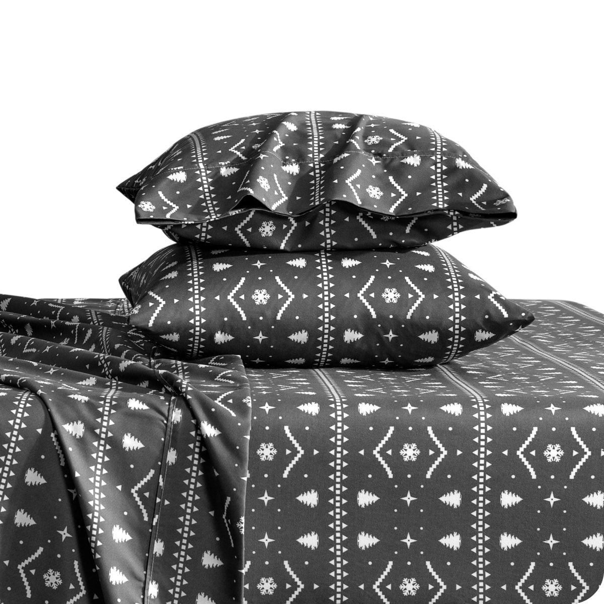 Print Microfiber Hydro - Brushed Sheet Set - Twin XL - Bare Home