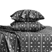 Print Microfiber Hydro - Brushed Sheet Set - Twin XL - Bare Home