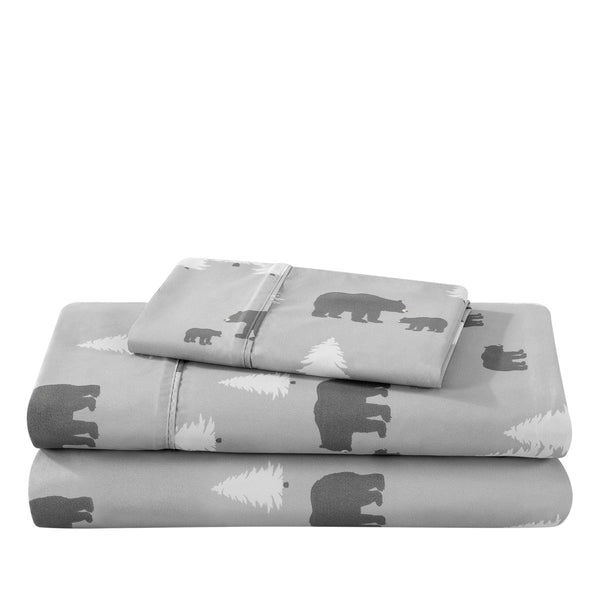 Print Microfiber Hydro - Brushed Sheet Set - Twin XL - Bare Home