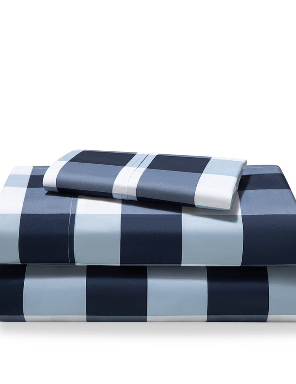 Print Microfiber Hydro - Brushed Sheet Set - Twin XL - Bare Home