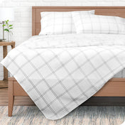 Print Microfiber Hydro - Brushed Sheet Set - Twin XL - Bare Home
