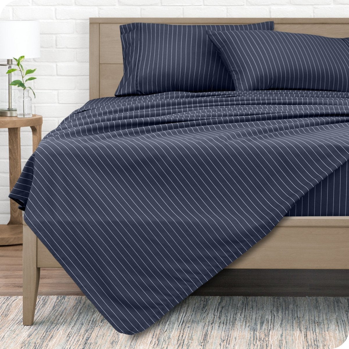 Print Microfiber Hydro - Brushed Sheet Set - Twin XL - Bare Home