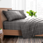 Print Microfiber Hydro - Brushed Sheet Set - Twin XL - Bare Home