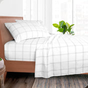 Print Microfiber Hydro - Brushed Sheet Set - Twin XL - Bare Home