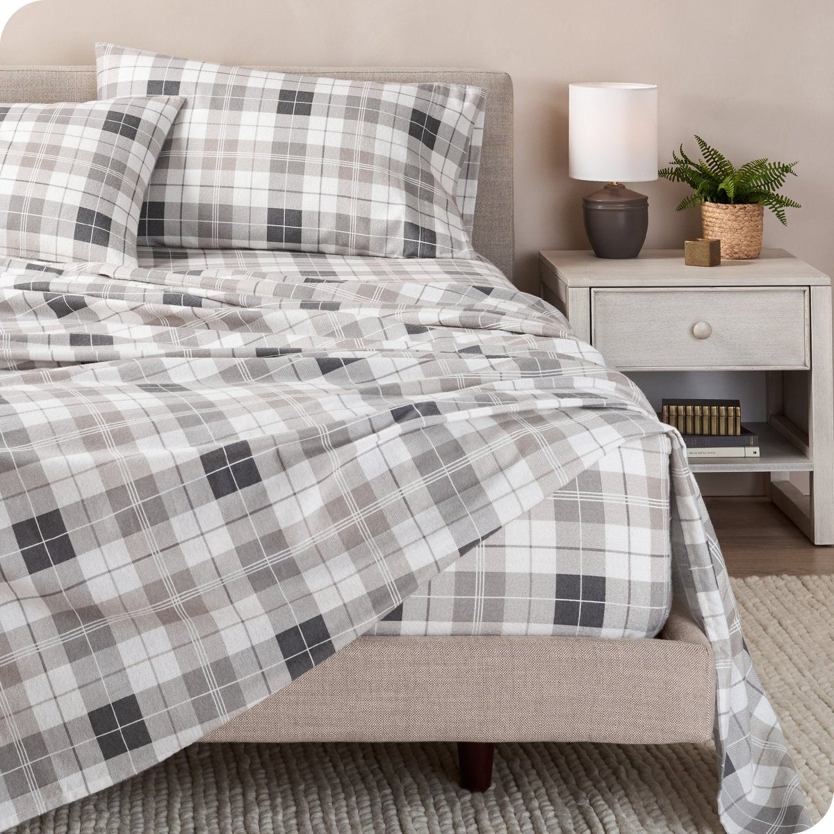 Cotton Flannel Sheet Set - Prints - Bare Home