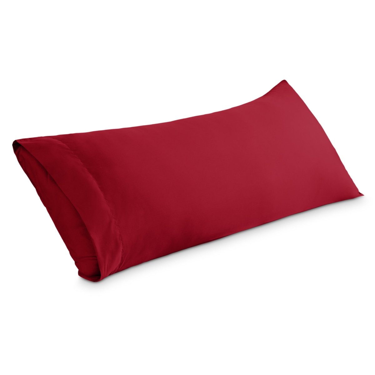 A microfiber body pillowcase on a pillow