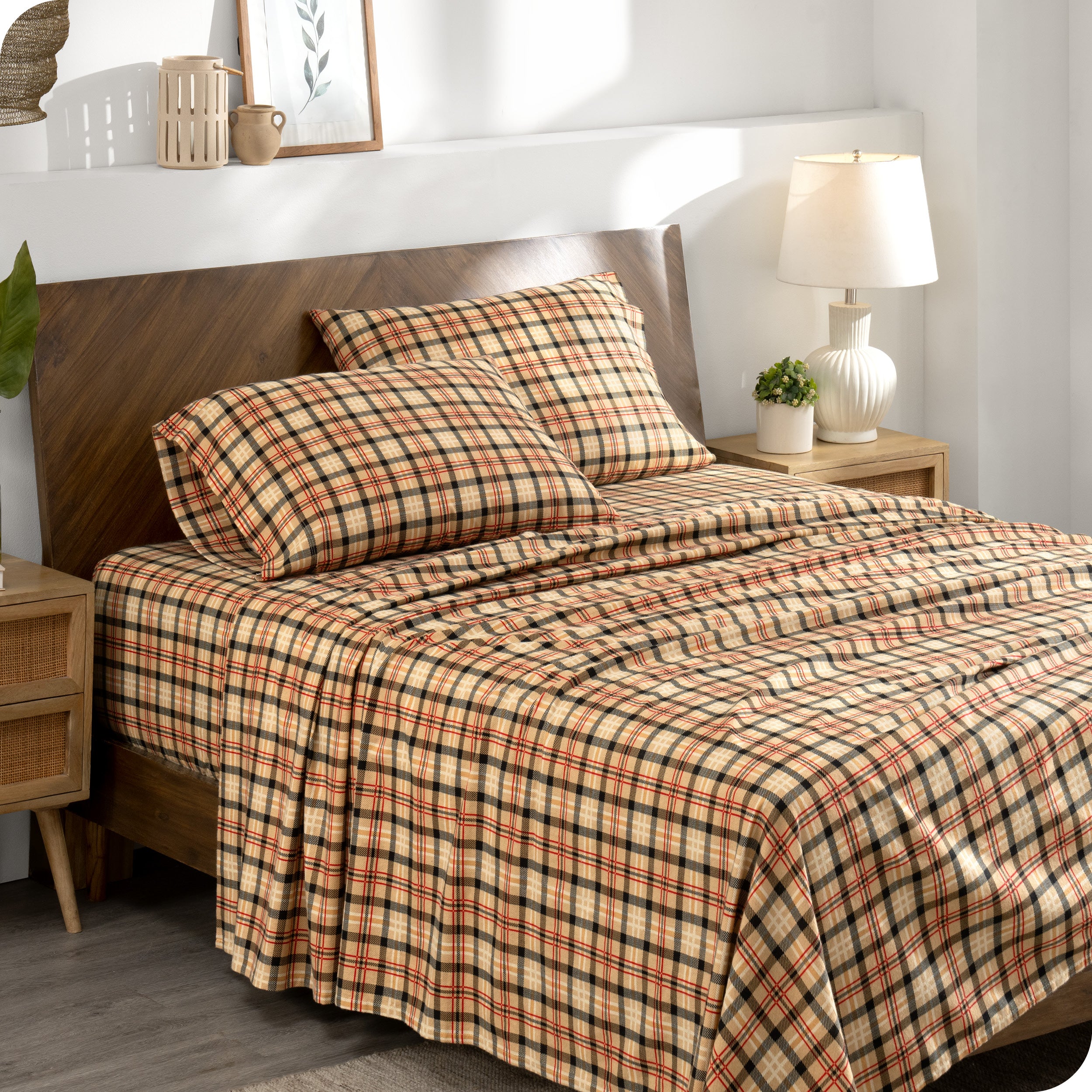 Cotton Flannel Sheet Set - Prints