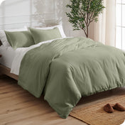 Microfiber Duvet Cover & Sham Set - Bare Home