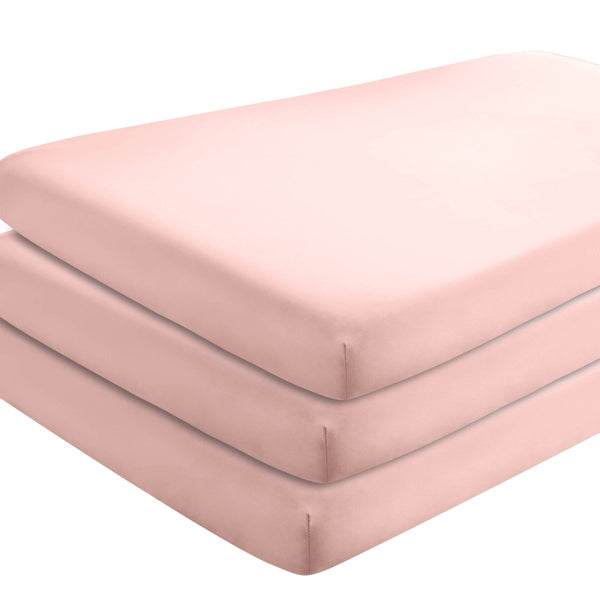 Sale - Microfiber Crib Fitted Sheet - 3 Pack - Bare Home
