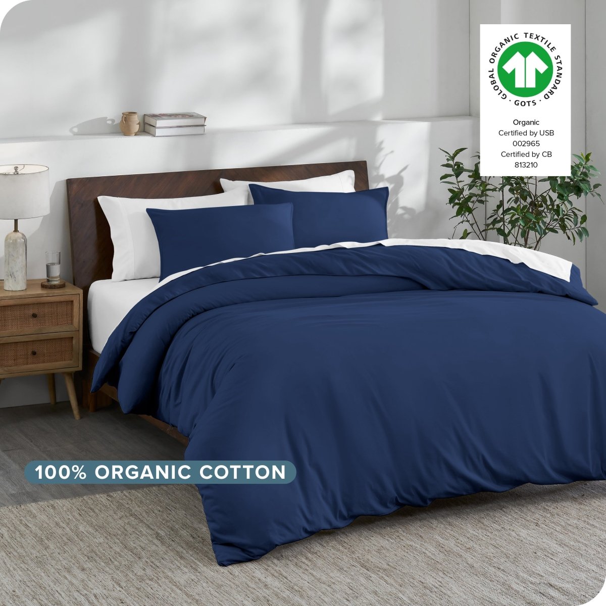 Sale - Organic Cotton Jersey Duvet Cover & Sham Set - Bare Home