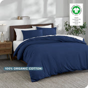 Sale - Organic Cotton Jersey Duvet Cover & Sham Set - Bare Home
