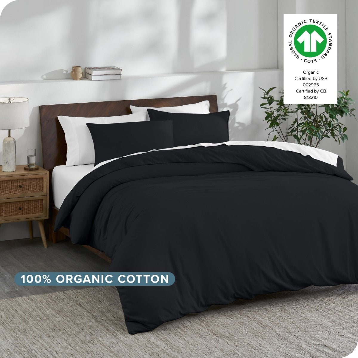 Sale - Organic Cotton Jersey Duvet Cover & Sham Set - Bare Home