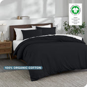 Sale - Organic Cotton Jersey Duvet Cover & Sham Set - Bare Home