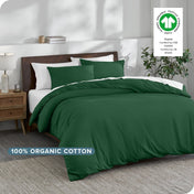 Sale - Organic Cotton Jersey Duvet Cover & Sham Set - Bare Home
