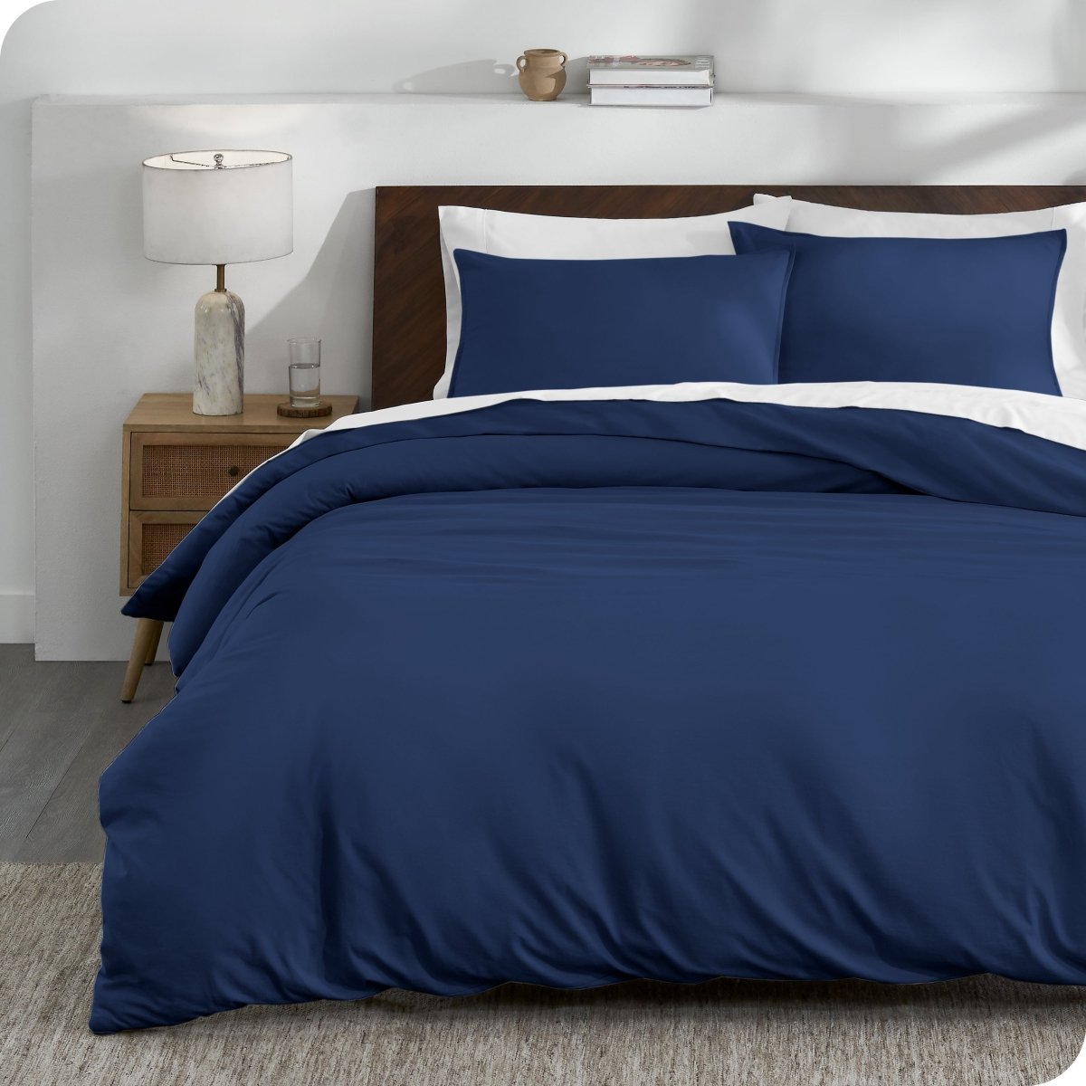 Sale - Organic Cotton Jersey Duvet Cover & Sham Set - Bare Home