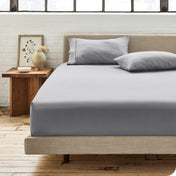 Sale - Organic Cotton Percale Fitted Sheet - Bare Home