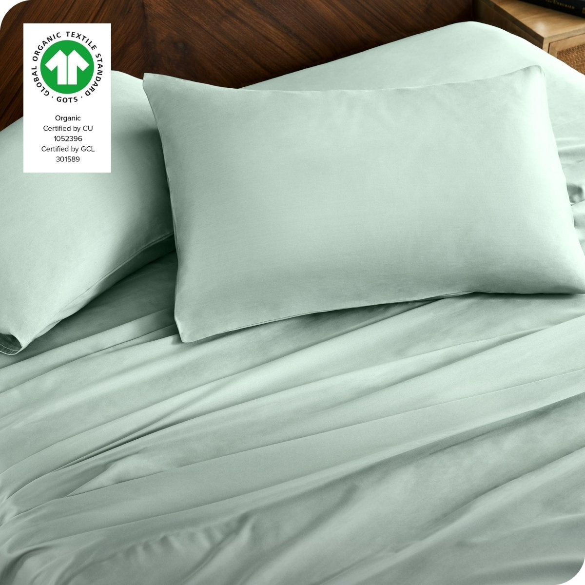 Sale - Organic Cotton Sateen Sheet Set - Bare Home