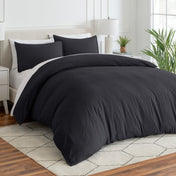Sale - Washed Microfiber Duvet Cover & Sham Set - Bare Home