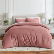 Sale - Washed Microfiber Duvet Cover & Sham Set - Bare Home