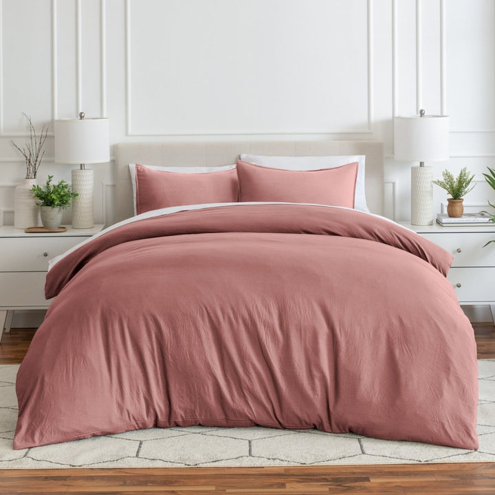 Sale - Washed Microfiber Duvet Cover & Sham Set - Bare Home
