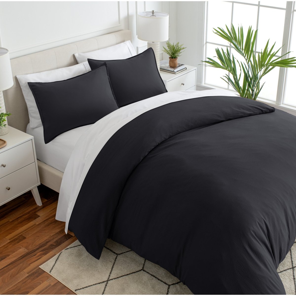 Sale - Washed Microfiber Duvet Cover & Sham Set - Bare Home