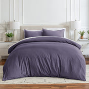 Sale - Washed Microfiber Duvet Cover & Sham Set - Bare Home