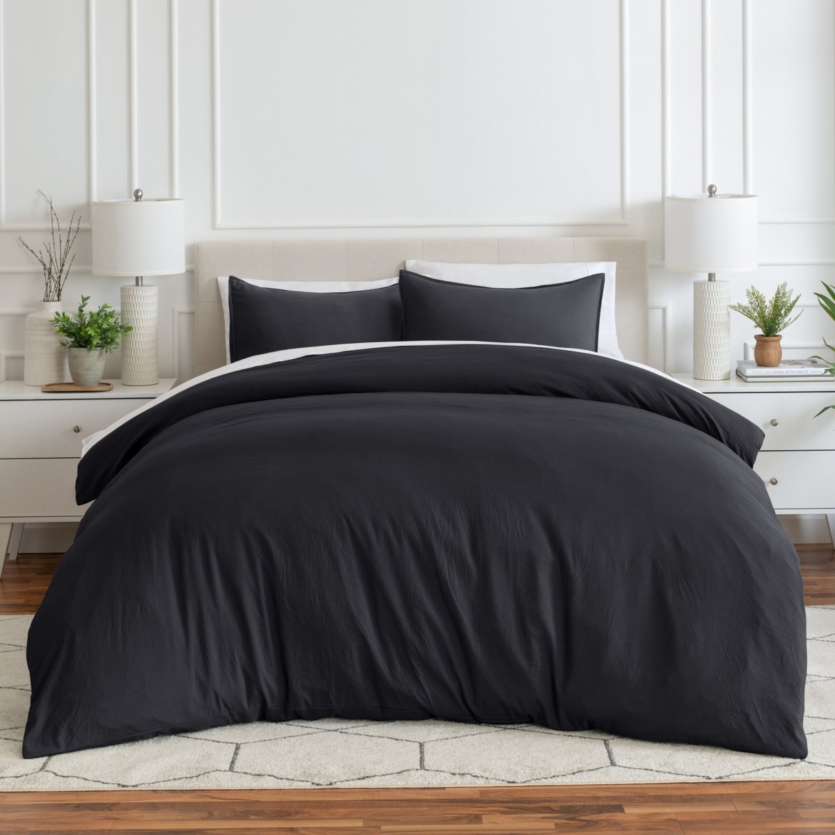 Sale - Washed Microfiber Duvet Cover & Sham Set - Bare Home