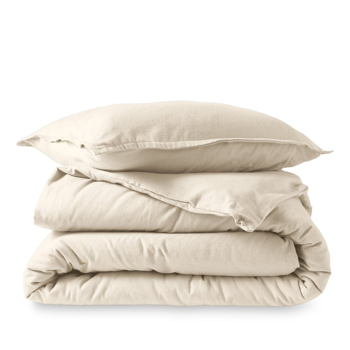 Cotton Flannel Duvet Cover & Sham Set
