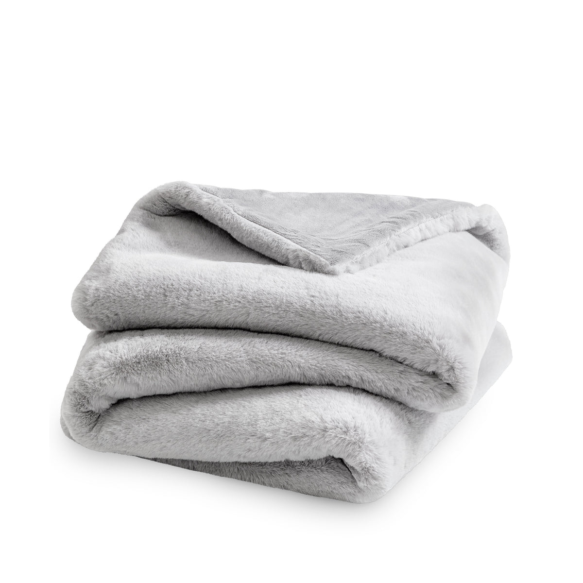 Faux Fur blanket folded loosely
