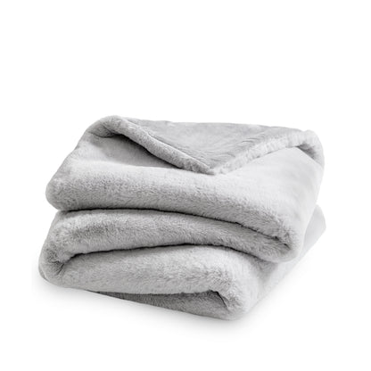 Faux Fur blanket folded loosely