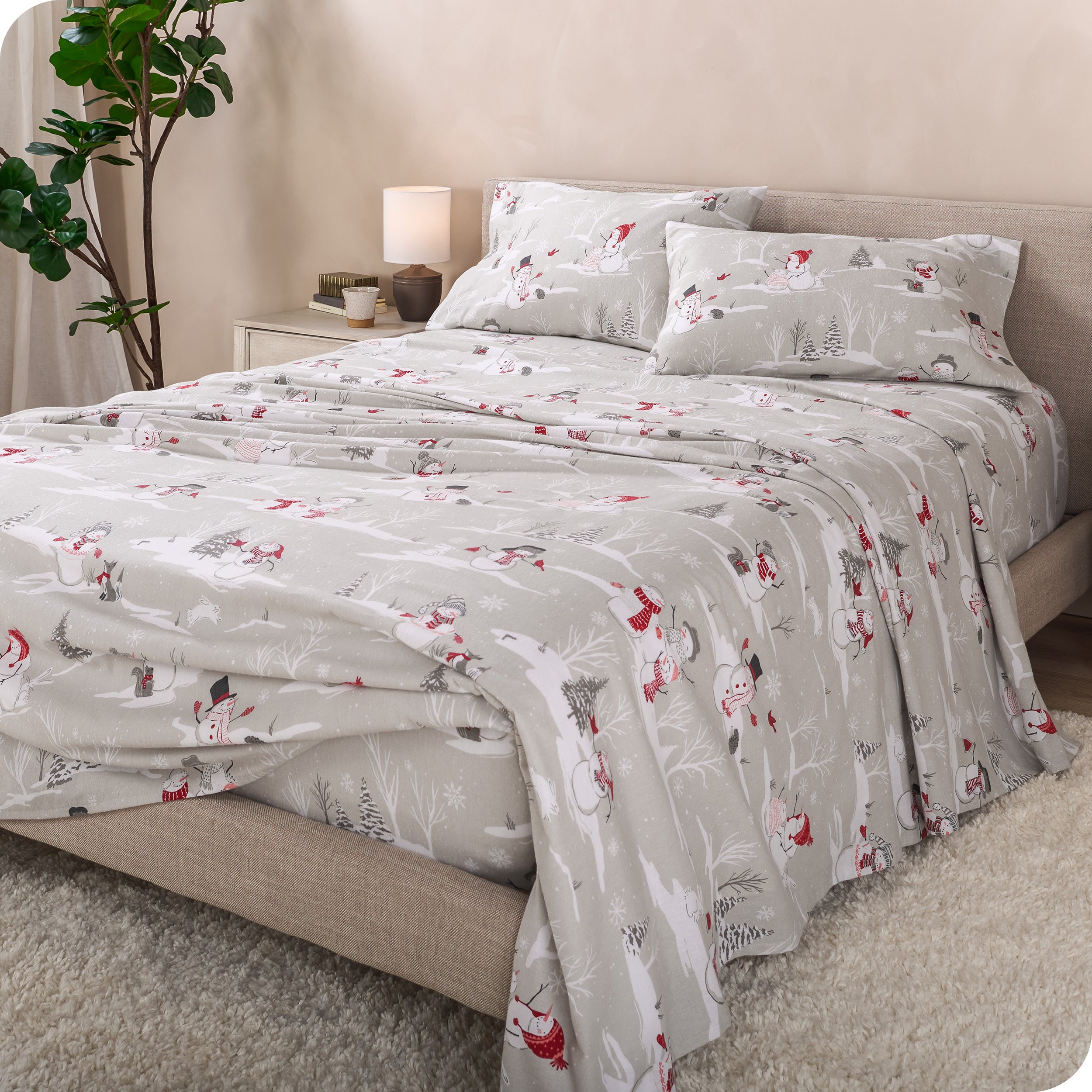 Cotton Flannel Sheet Set - Prints