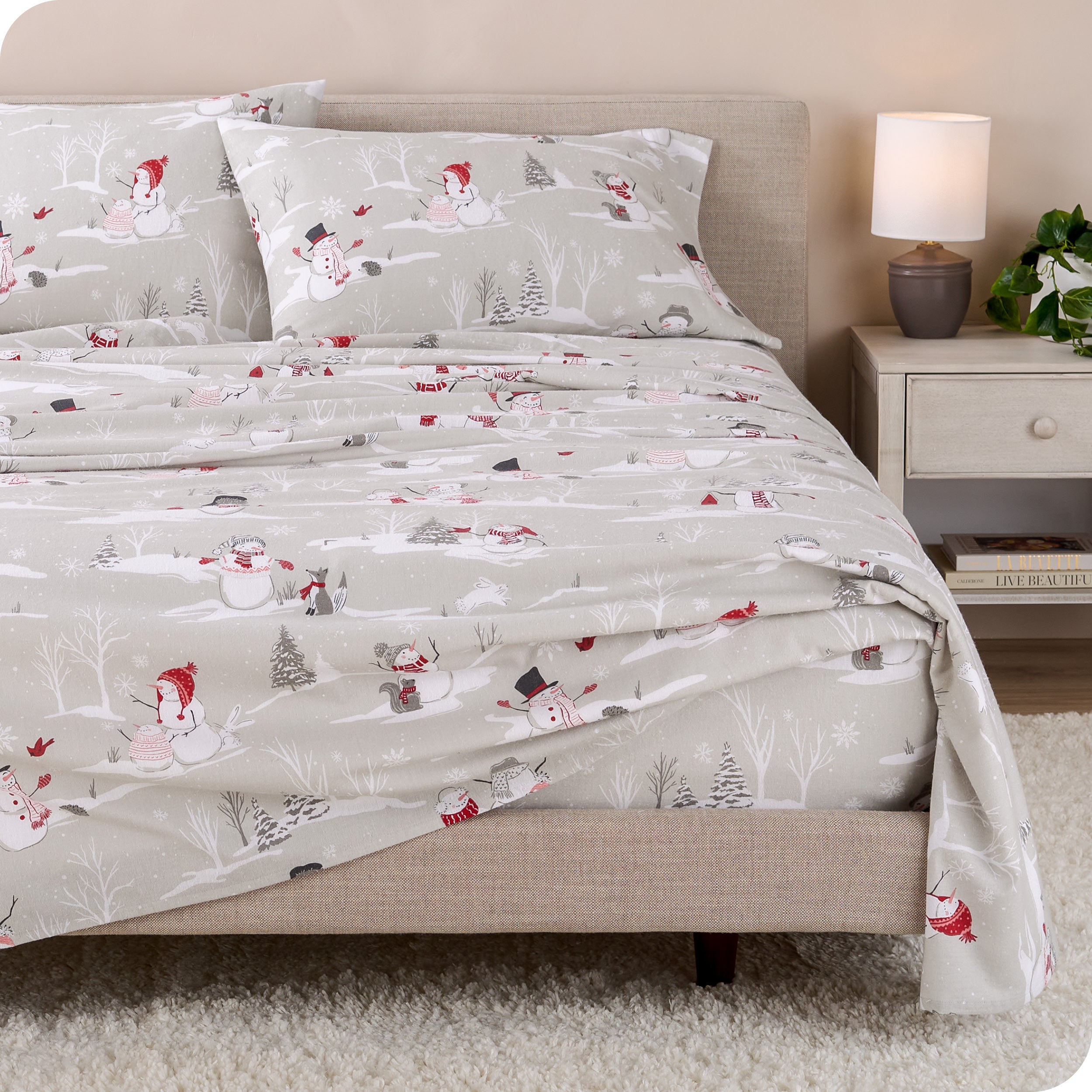 Cotton Flannel Sheet Set - Prints