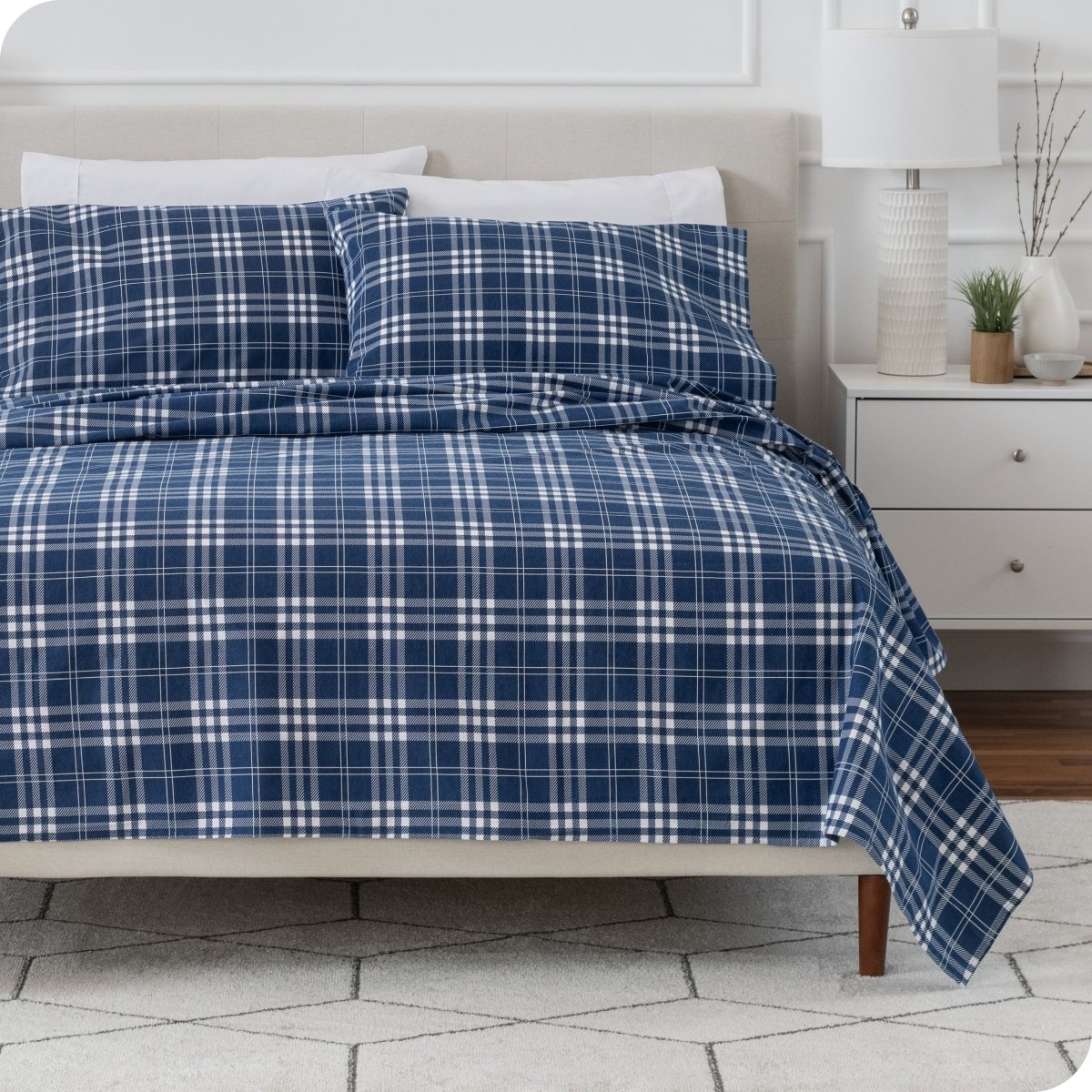 Cotton Flannel Sheet Set - Prints - Bare Home