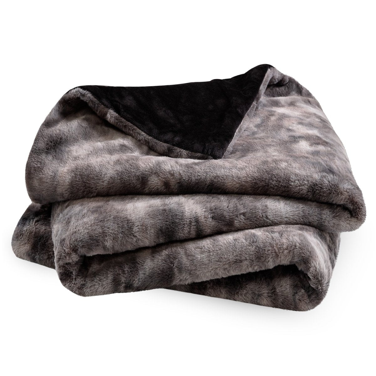 Faux Fur blanket folded loosely
