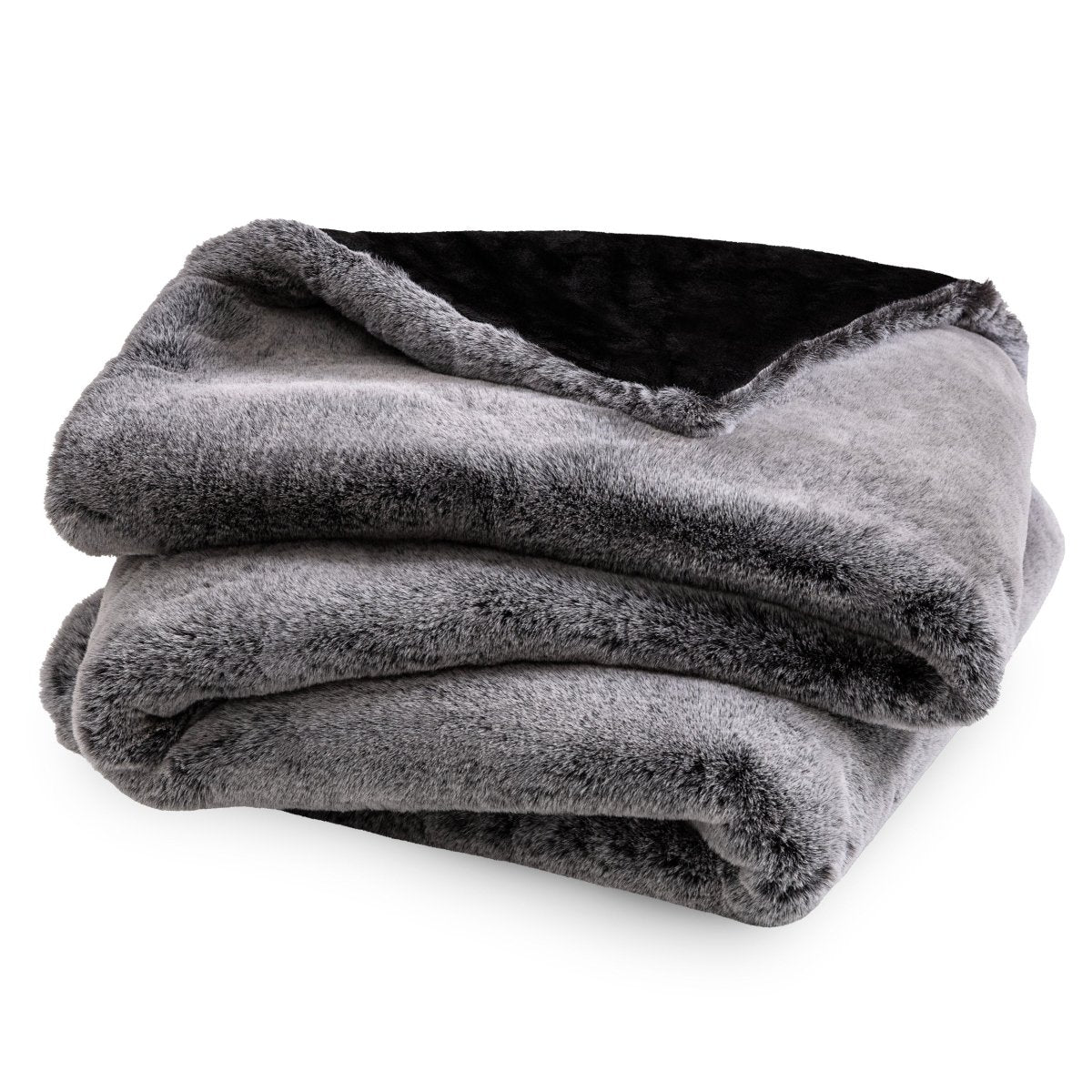 Faux Fur blanket folded loosely