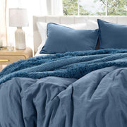 Washed Microfiber Duvet Cover & Sham Set - Bare Home