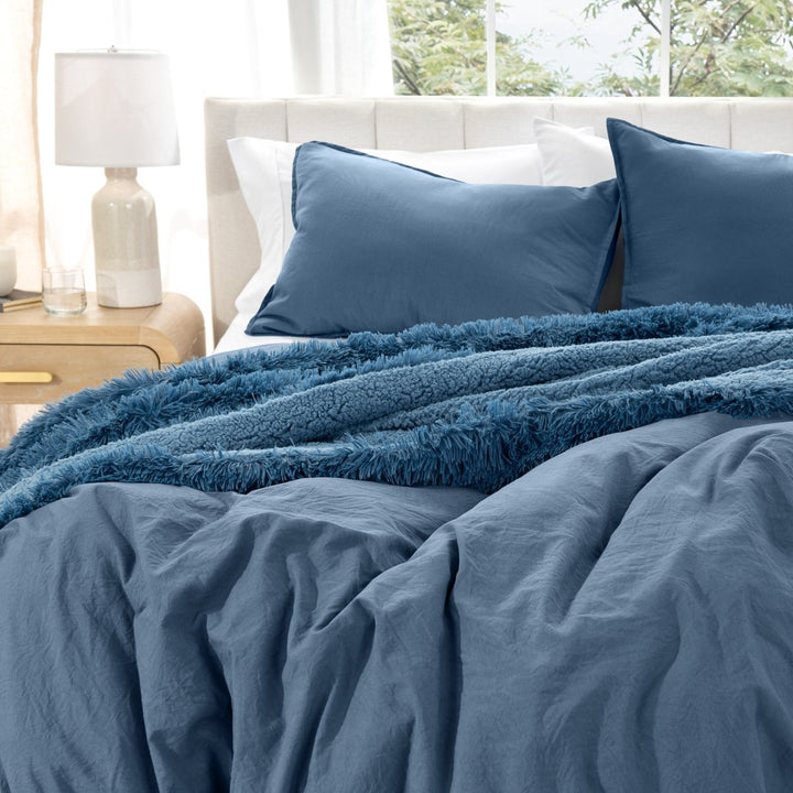Washed Microfiber Duvet Cover & Sham Set - Bare Home